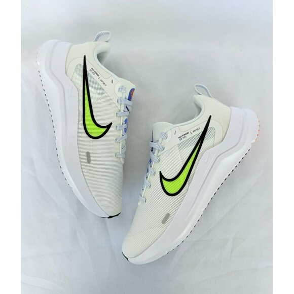 6.5 WOMEN'S NIKE DOWNSHIFTER 12 SUMMIT WHITE / VOLT DD9294-104 RUNNING SNEAKERS - Picture 1 of 6